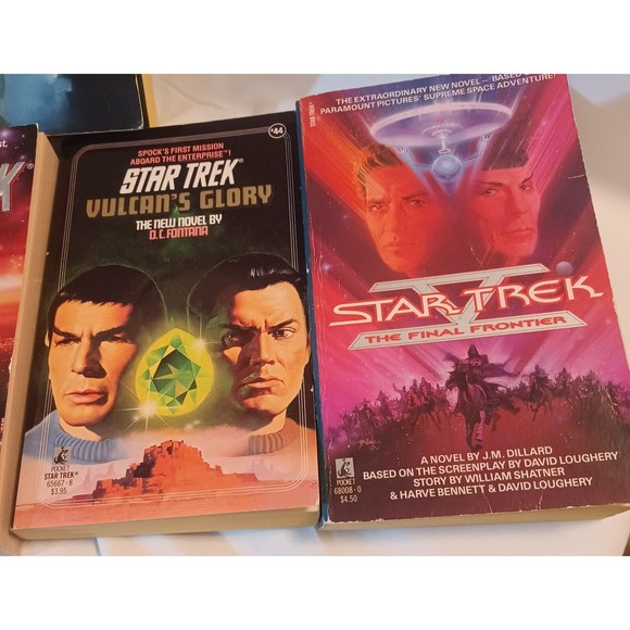 Star Trek Paperbacks 1987, 3 are 1989 and one 1994 Pocket Books Lot of 5 Books - Picture 3 of 12